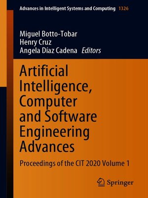 cover image of Artificial Intelligence, Computer and Software Engineering Advances
